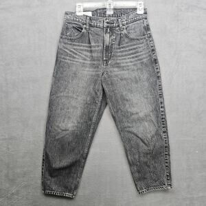 GAP Barrel Jeans Womens 26 Petite Gray High Rise Cropped Denim